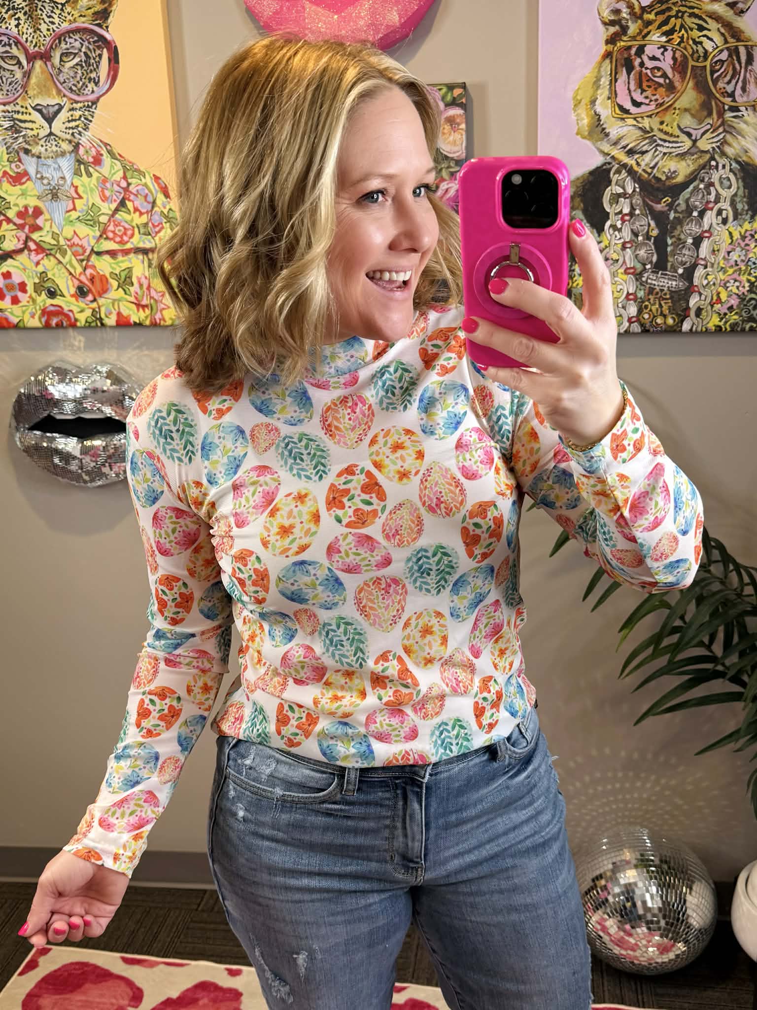 Walking on Eggshells Mesh Top {S-2X} - KaraMarie