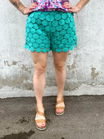Sweet Spot Shorts in Jade {S-2X} - KaraMarie