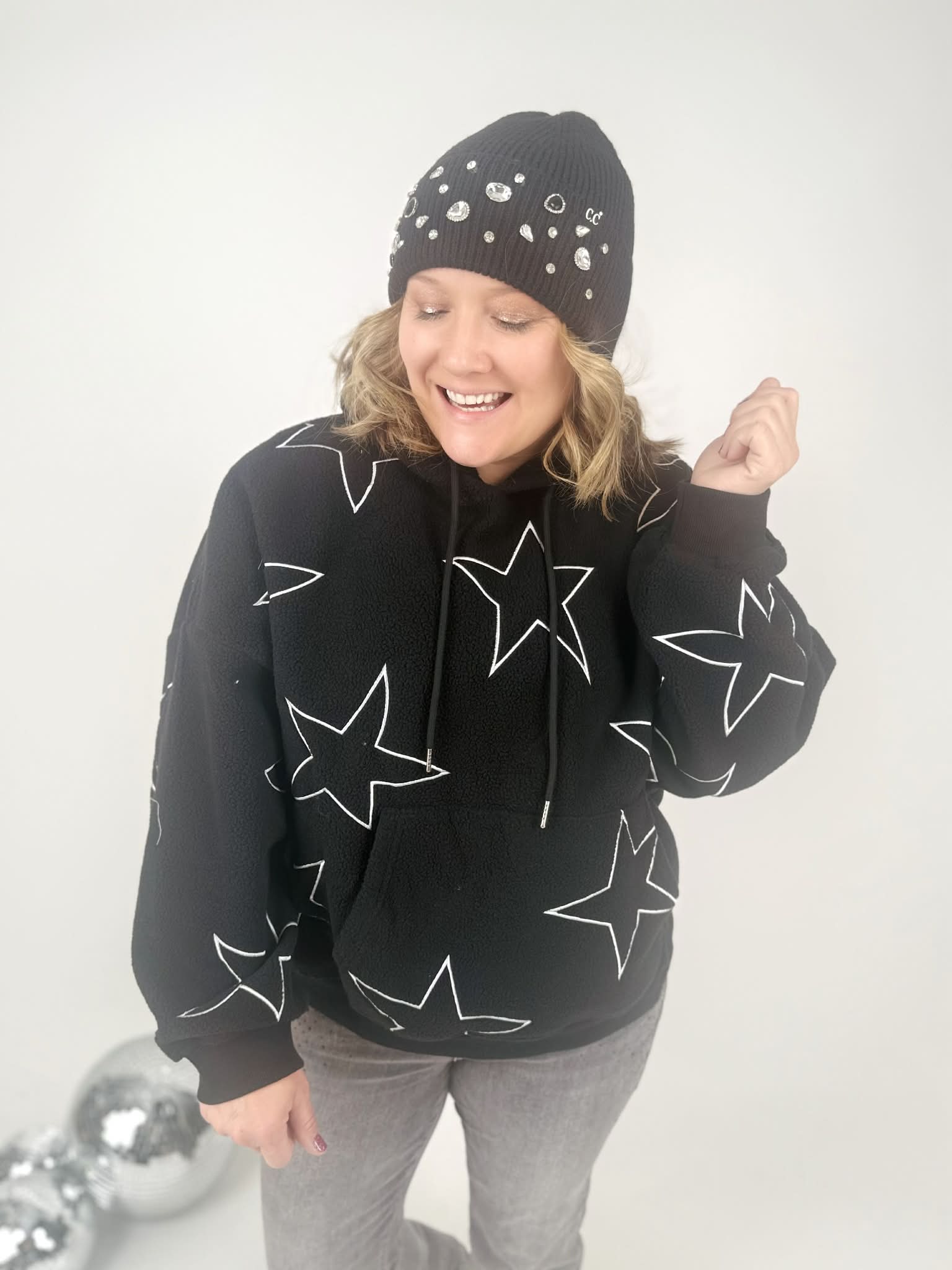 BLACK FRIDAY DEAL!! Rhinestone Charm Cuff CC Beanie {Multiple Colors!} - KaraMarie