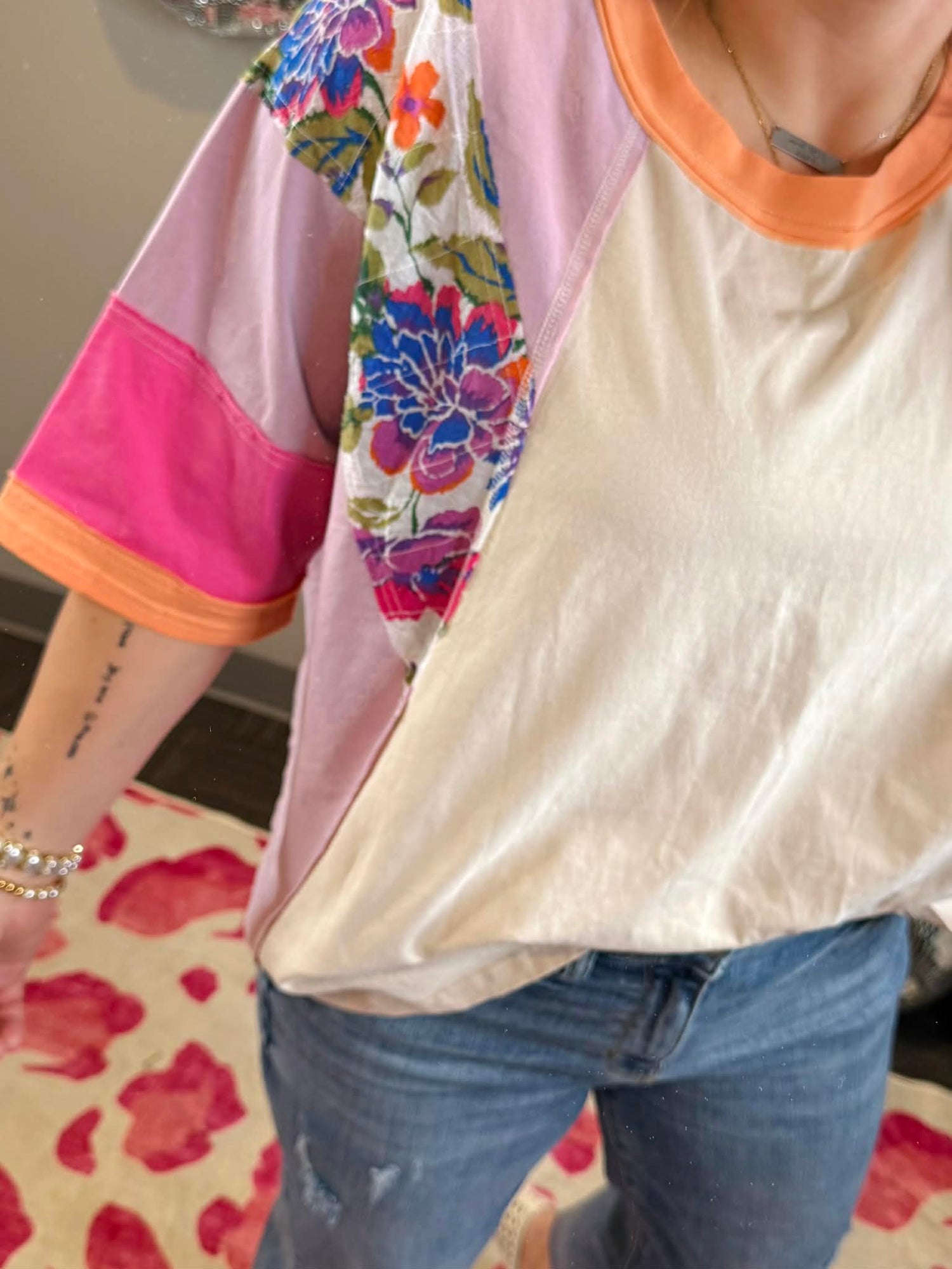 Floral Fusion Top in Lilac {S-L}