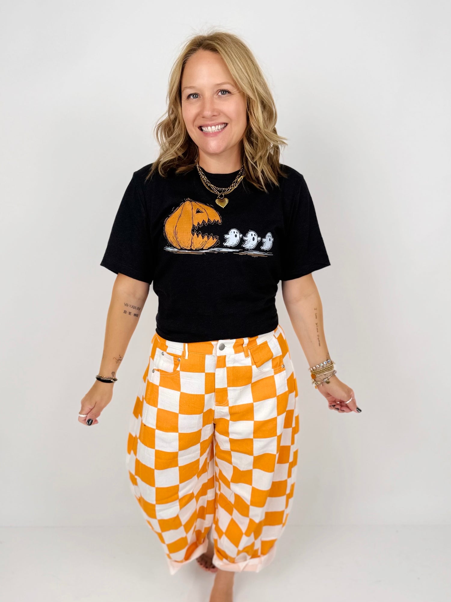 Pumpkin Pac-Man Graphic Tee {Custom Order!}
