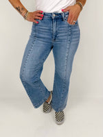 Risen Easy Blue Wide Crop Jeans {1-3X} - KaraMarie