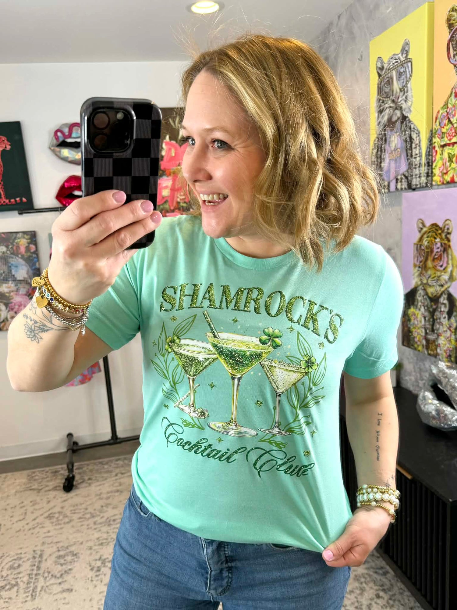 Shamrocks Cocktail Club Graphic Tee {Custom Order!} - KaraMarie