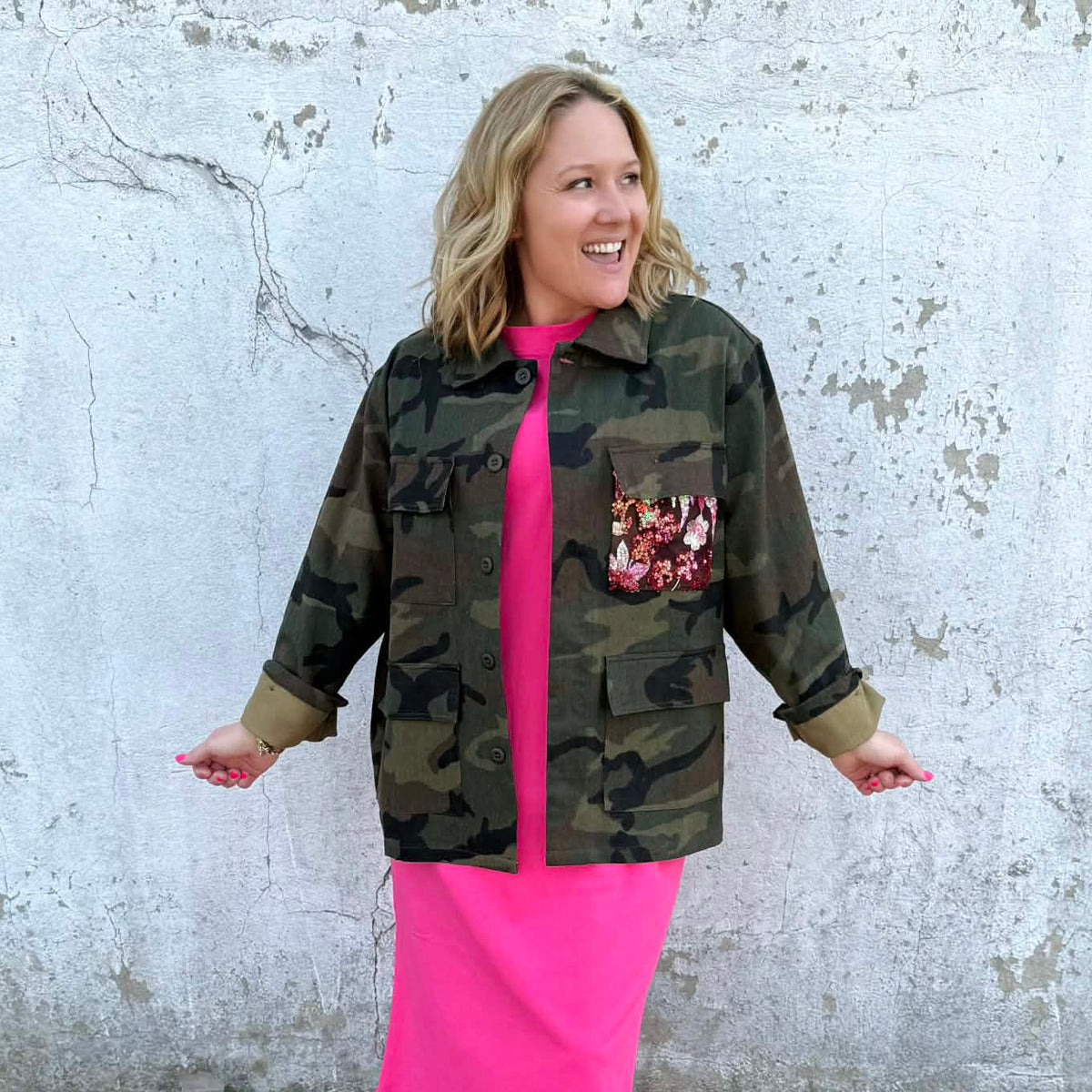 Camo Glam Denim Jacket {S-L} - KaraMarie
