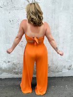 Top Tier Jumpsuit in Orange {S-3X} - KaraMarie