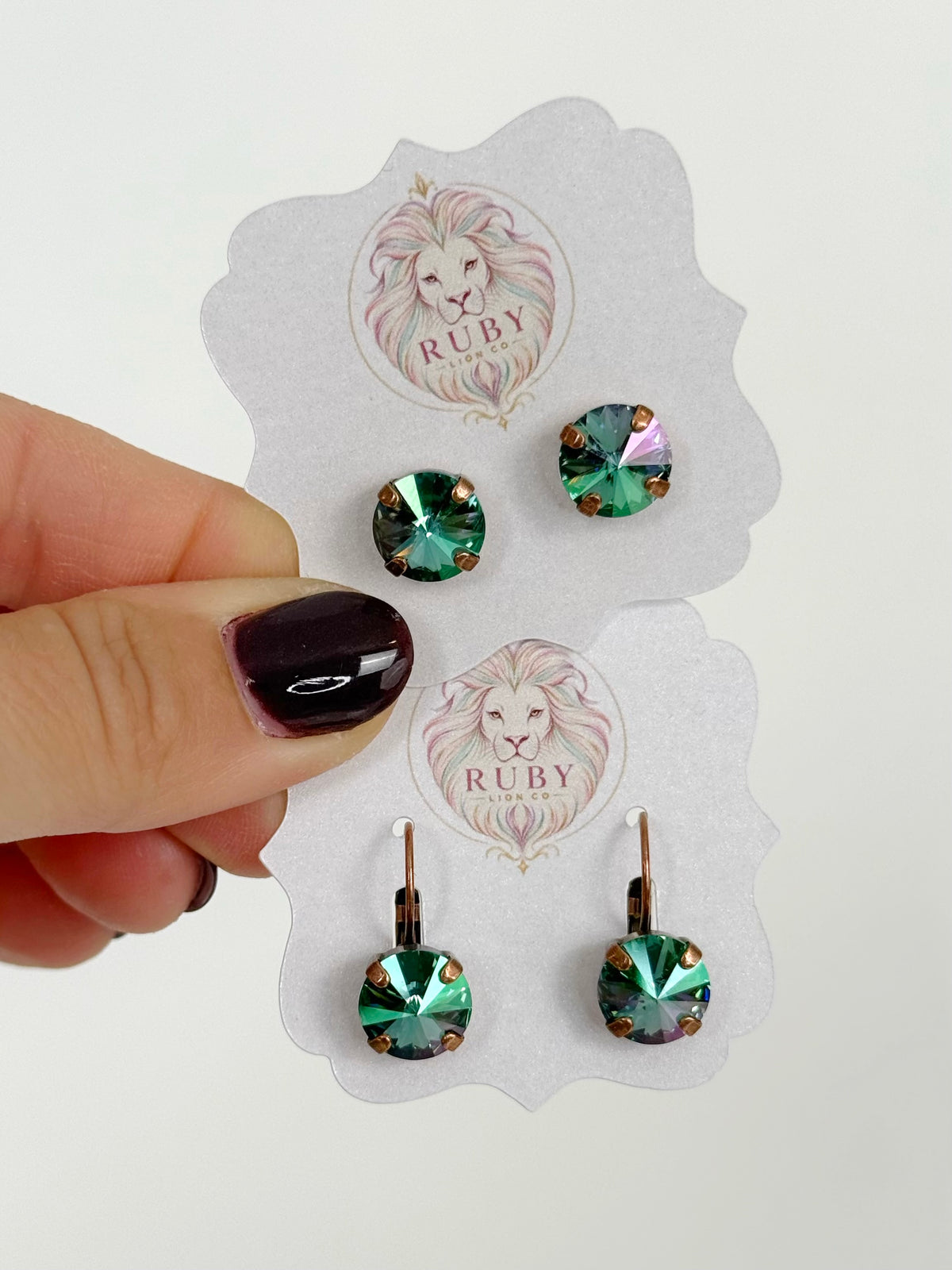 The Dottie Earrings :: Sage Canyon Collection :: Light Turquoise Purple Haze