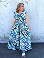Slanted Symphony Dress in Teal {S-L} - KaraMarie
