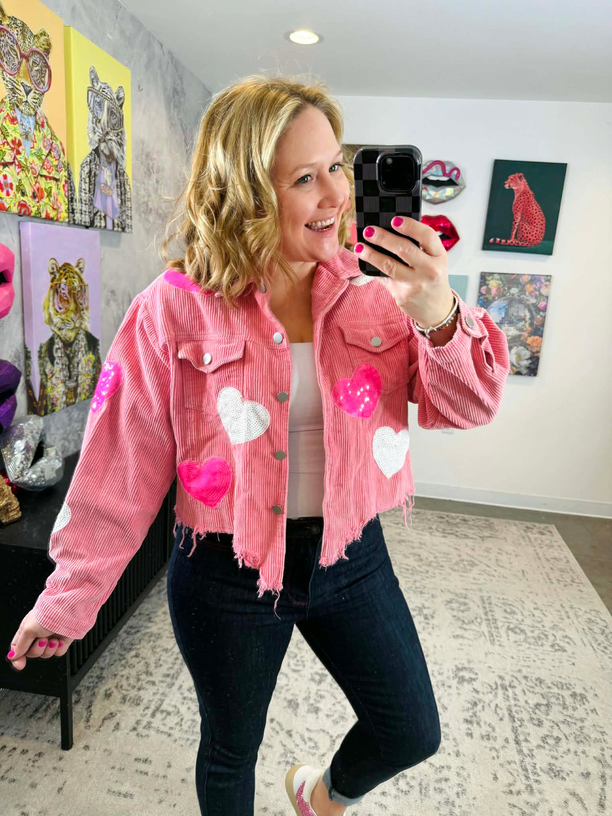 Sparkling Heart Jacket {S-XL} - KaraMarie