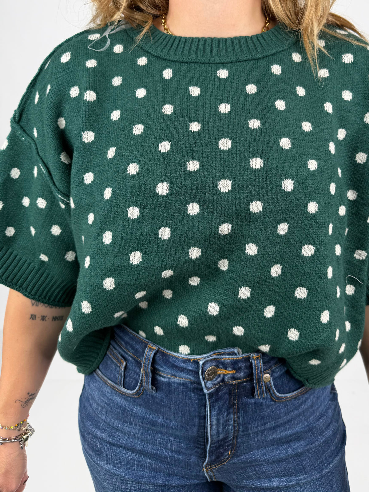 Polka Pop Sweater Top - {S-2X}