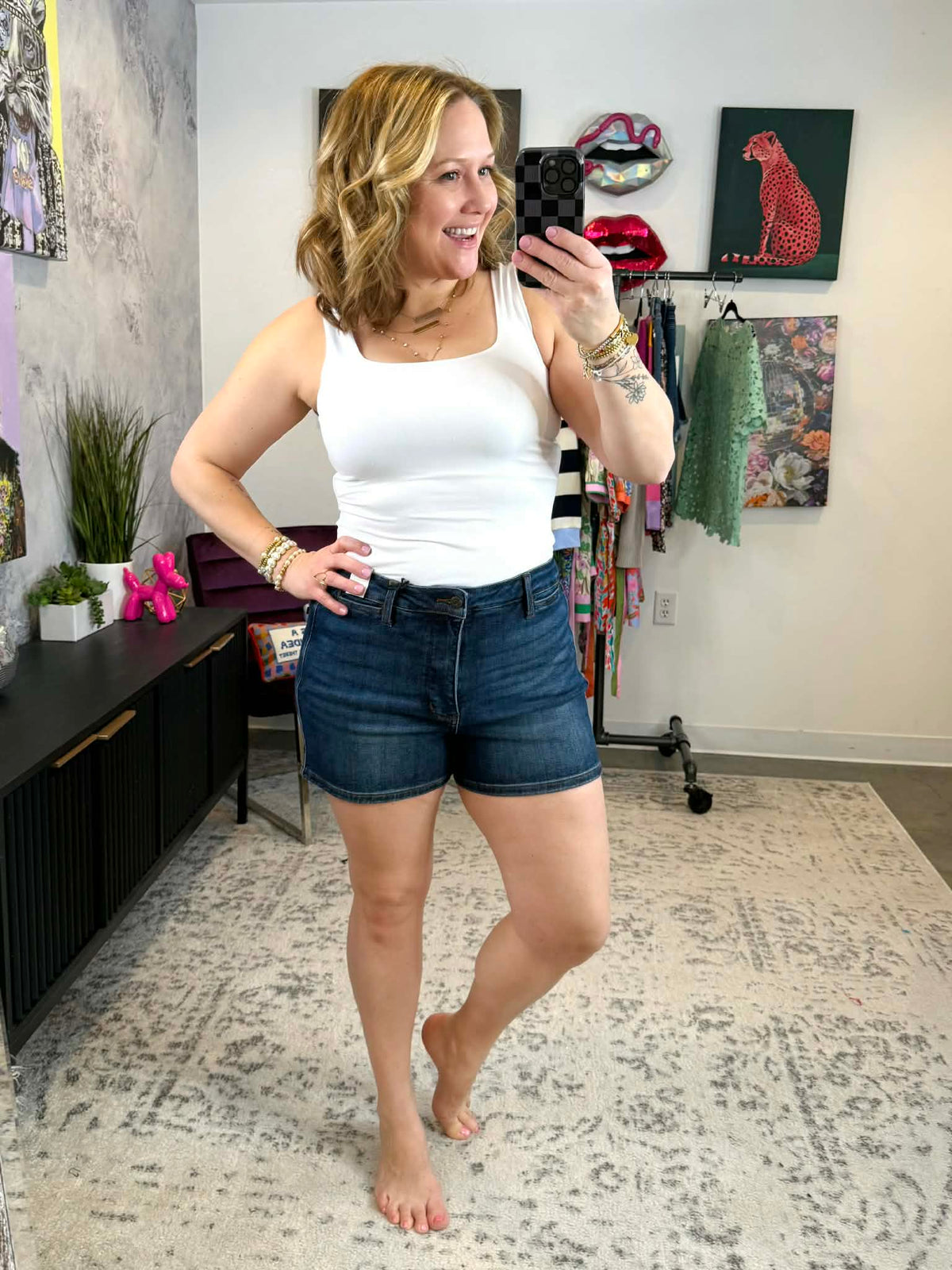 Judy Blue Slim Line Shorts {S-3X} - KaraMarie