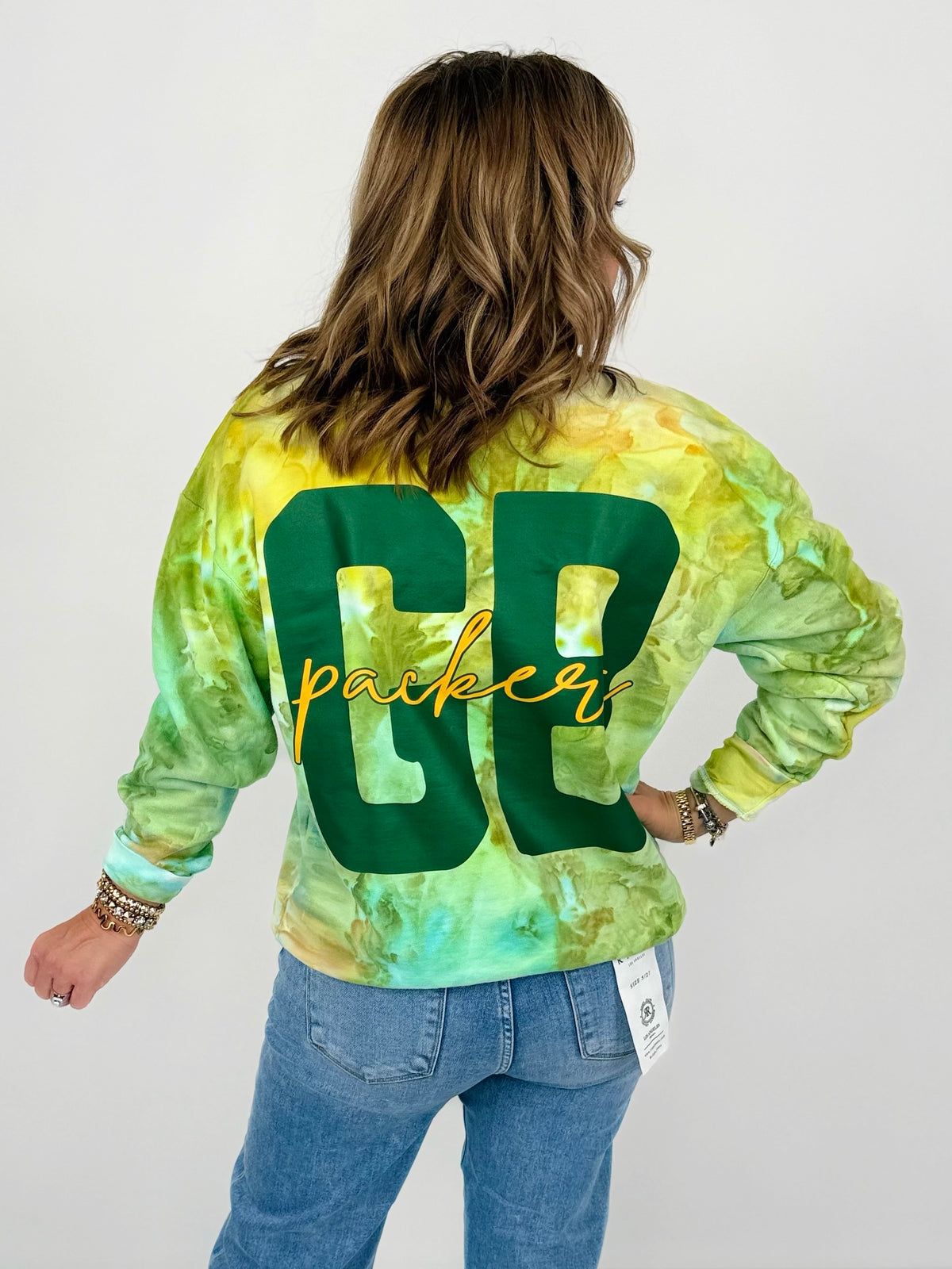 PACKERS Hometown Hype Custom Ice Dye Sweatshirt {S-3X}