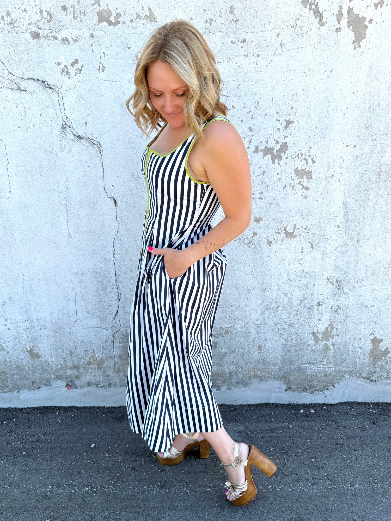 Modern Muse Striped Sleeveless Dress {S-L}
