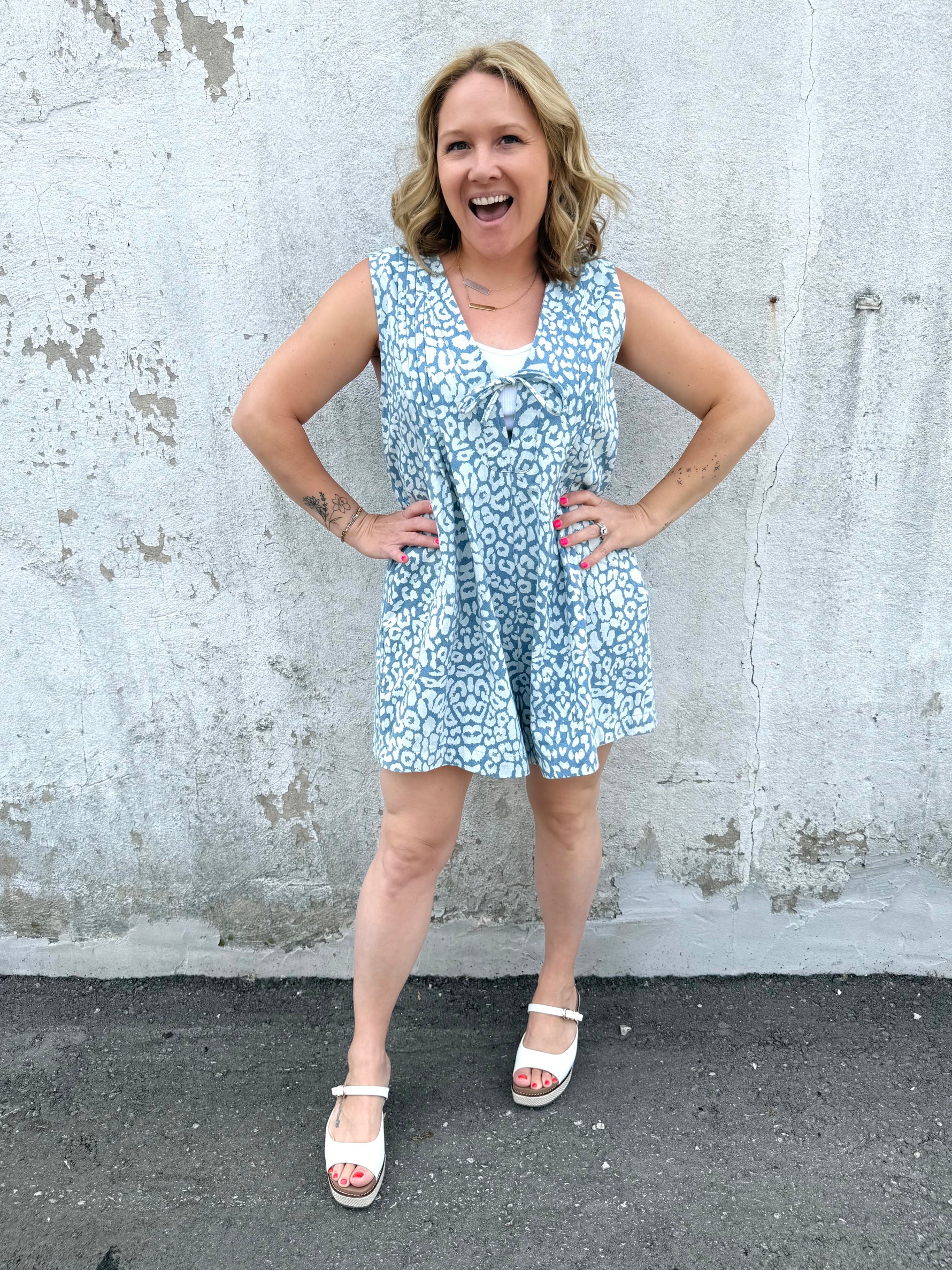 Wild Wash Romper {S-3X} - KaraMarie