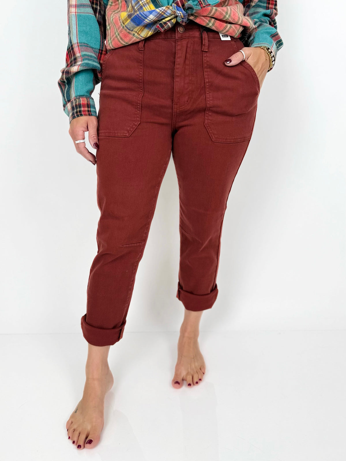 Judy Blue Pumpkin Spice Aurora Weekender Jeans {0-18W}