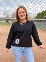 CUSTOM ORDER :: Oversized Baseball/Softball Sweatshirt - KaraMarie