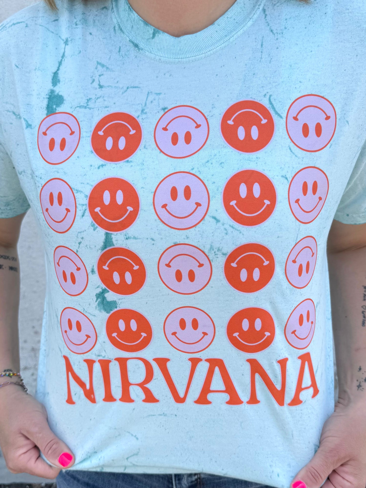 Nirvana Smiley Graphic Tee {Custom Order!}