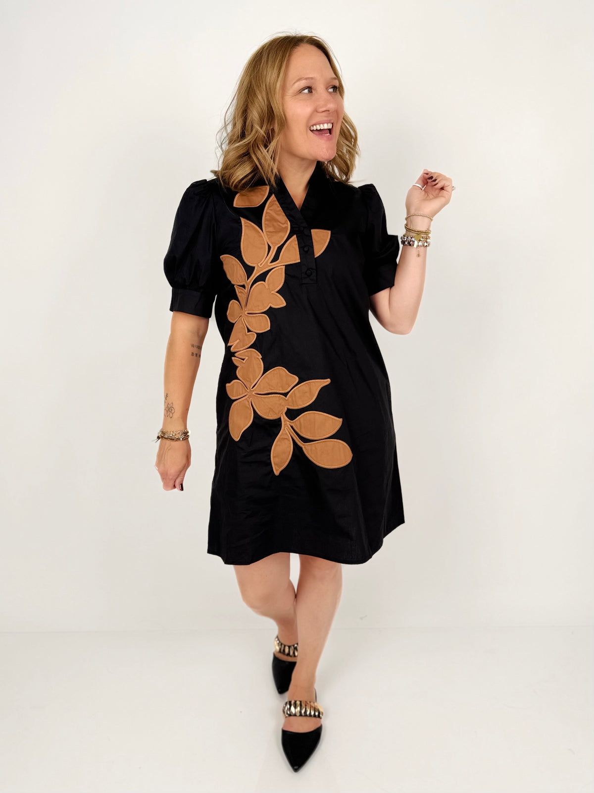 Rustic Fleur Mini Dress {S-L} - KaraMarie