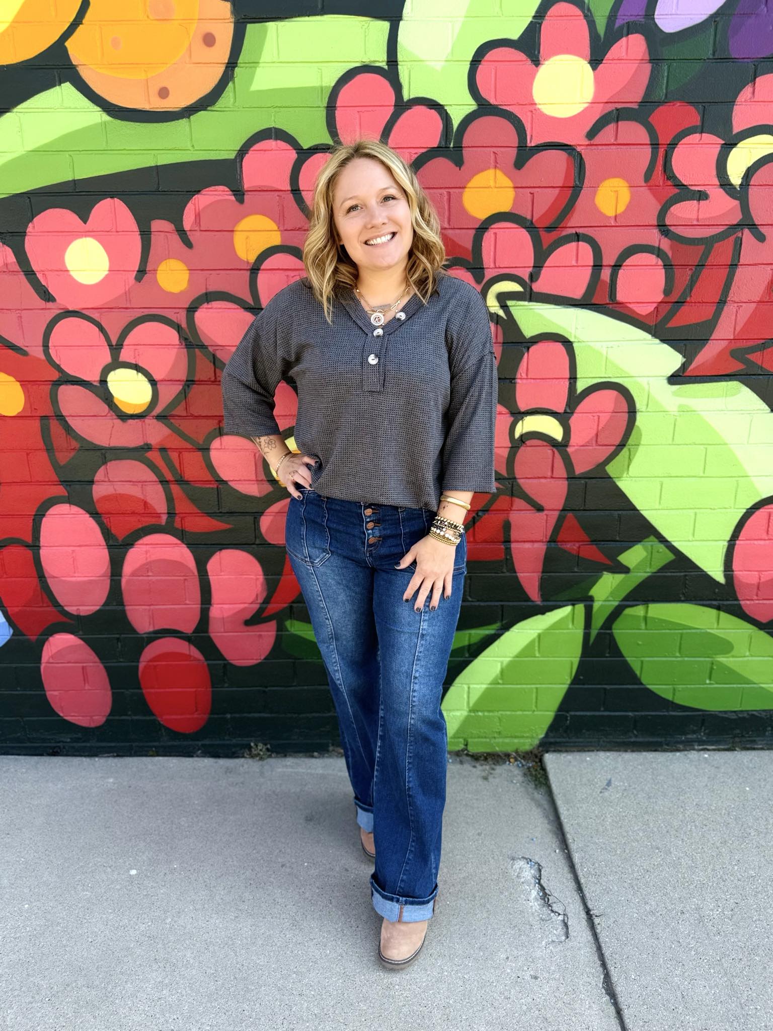 Essential Waffle V-Neck Top - Multiple Colors! {S-3X} - KaraMarie