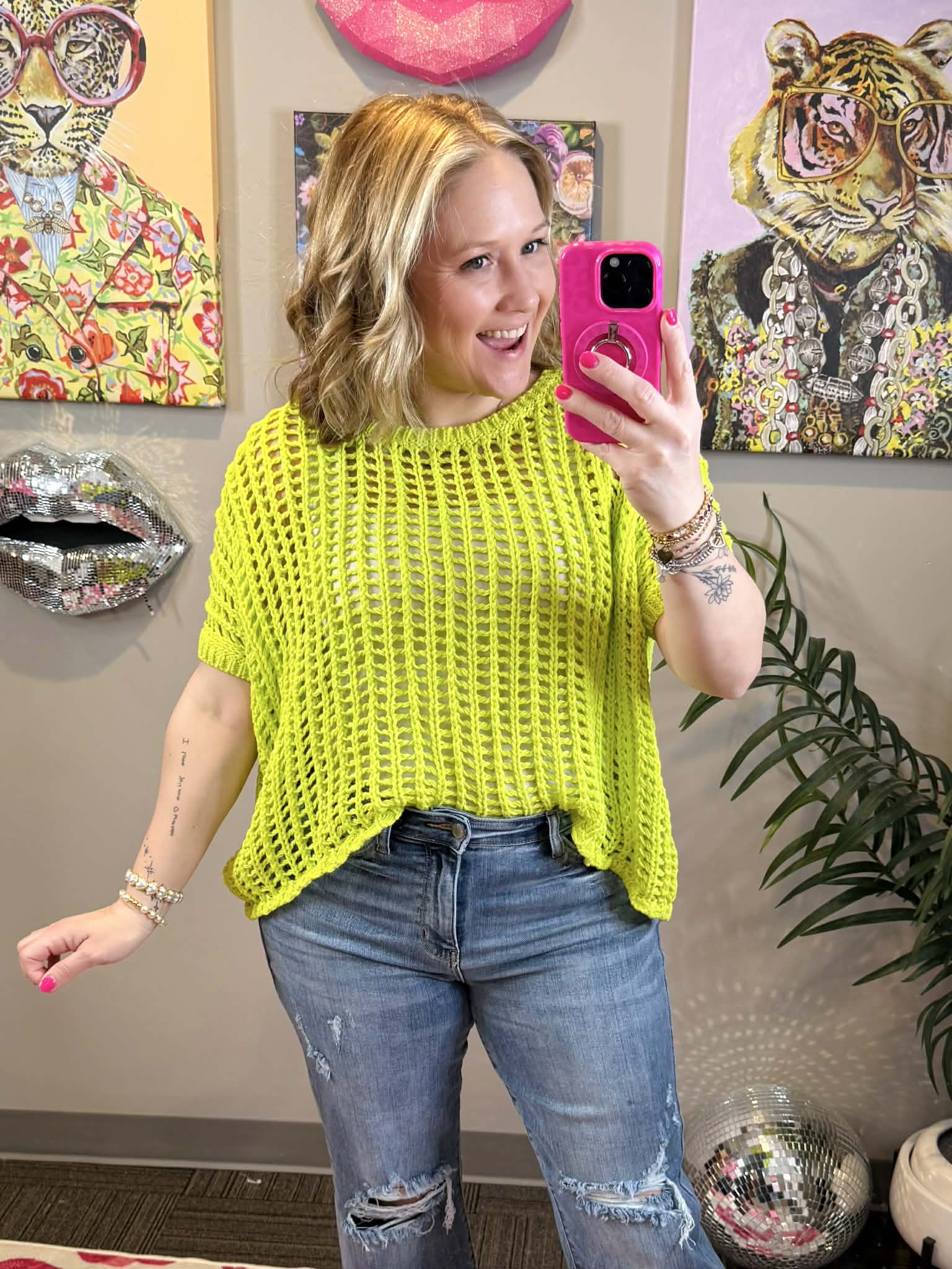 What You Want Top in Neon Green {S-XL} - KaraMarie