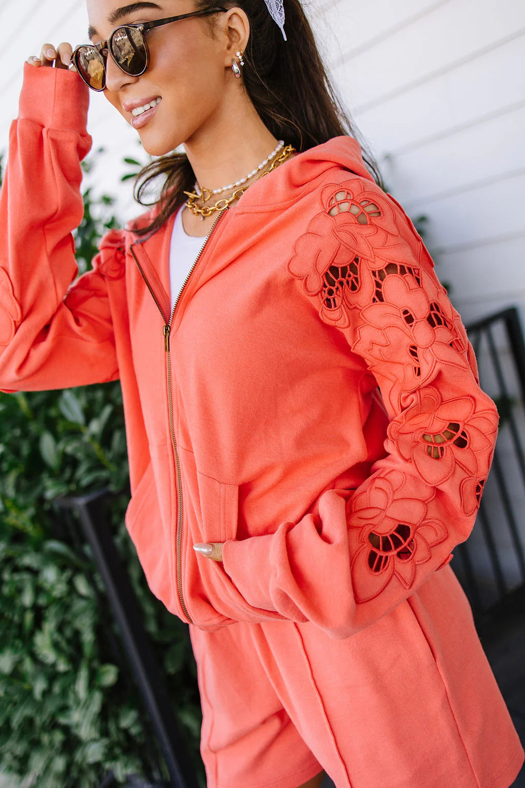 Ampersand University FullZip - Love Story Grapefruit {XS-3X}