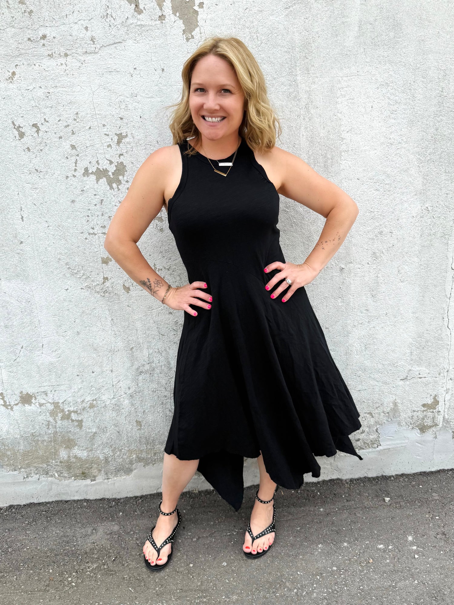 BLAKELEY Dani Tank Dress In Black {SM-2X} - KaraMarie