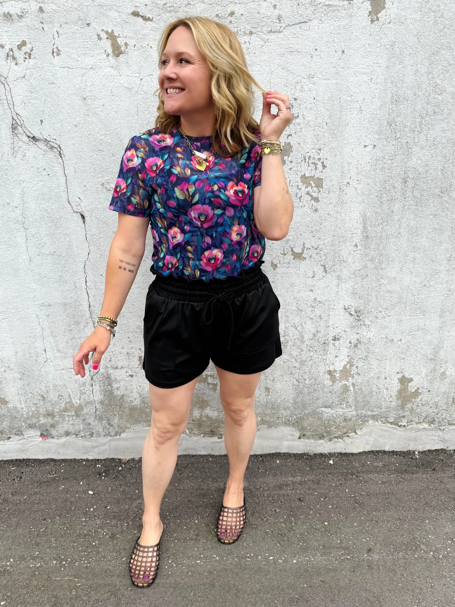 Runway Paperbag Shorts - After Dark Black {S-3X}