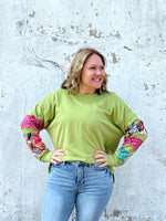 Mix Me Up Top - Green {S-3X} - KaraMarie