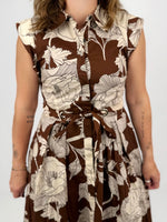 Botanical Blooms Belted Dress {S-L} - KaraMarie