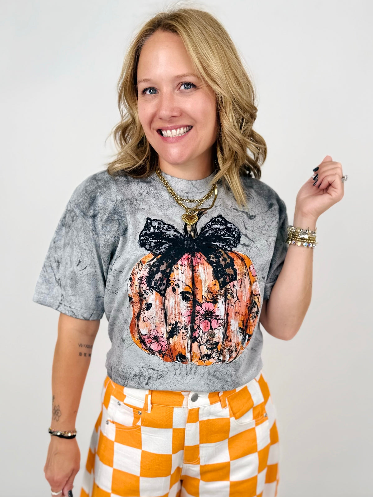 Gothic Pumpkin Graphic Tee {Custom Order!}