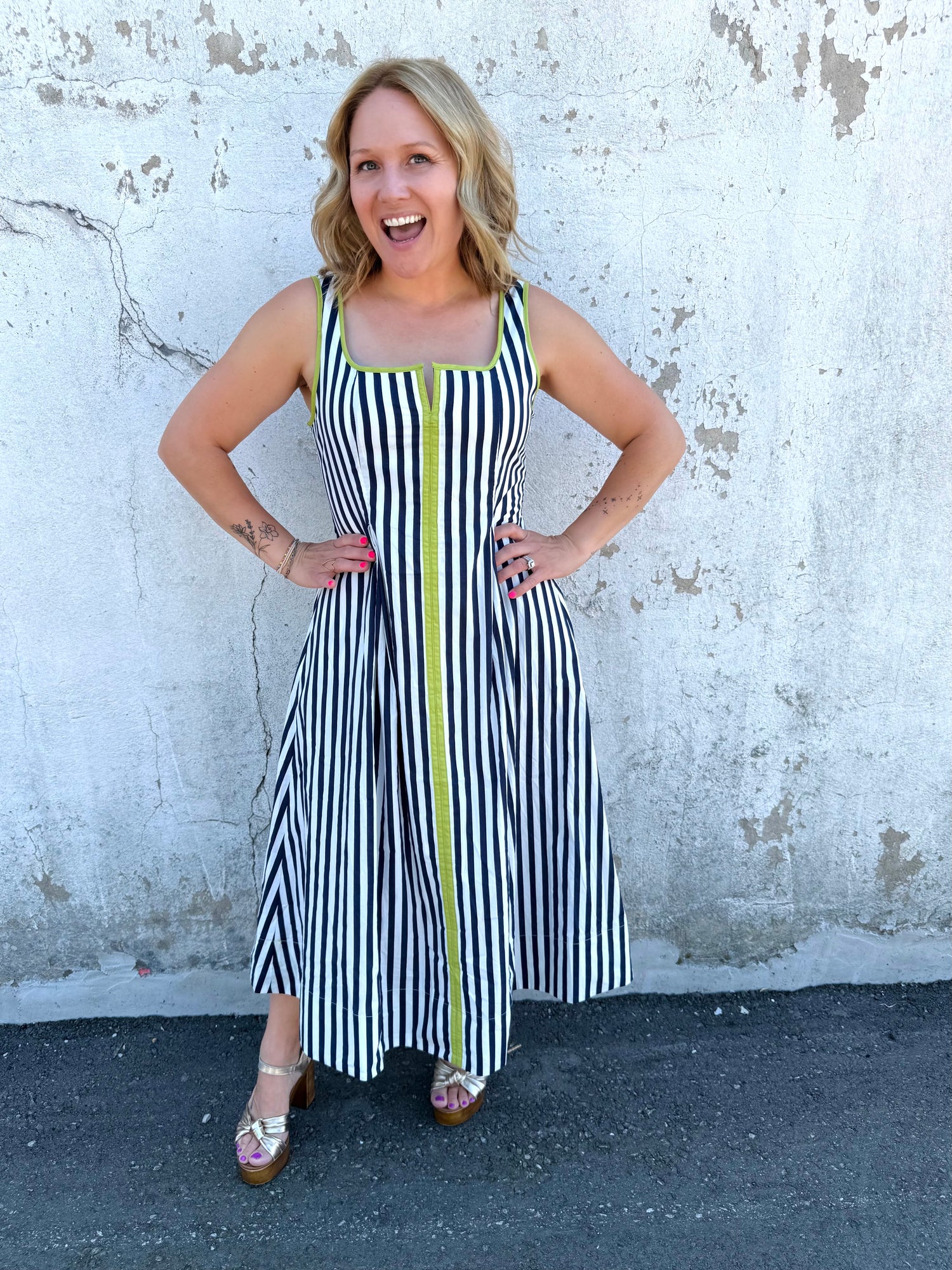 Modern Muse Striped Sleeveless Dress {S-L}