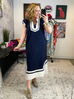 Framed Ease Linen Dress {S-L} - KaraMarie