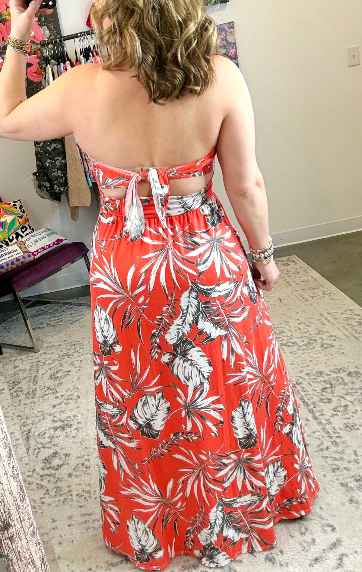 I'm Coming For You Dress In Coral {S-3X} - KaraMarie