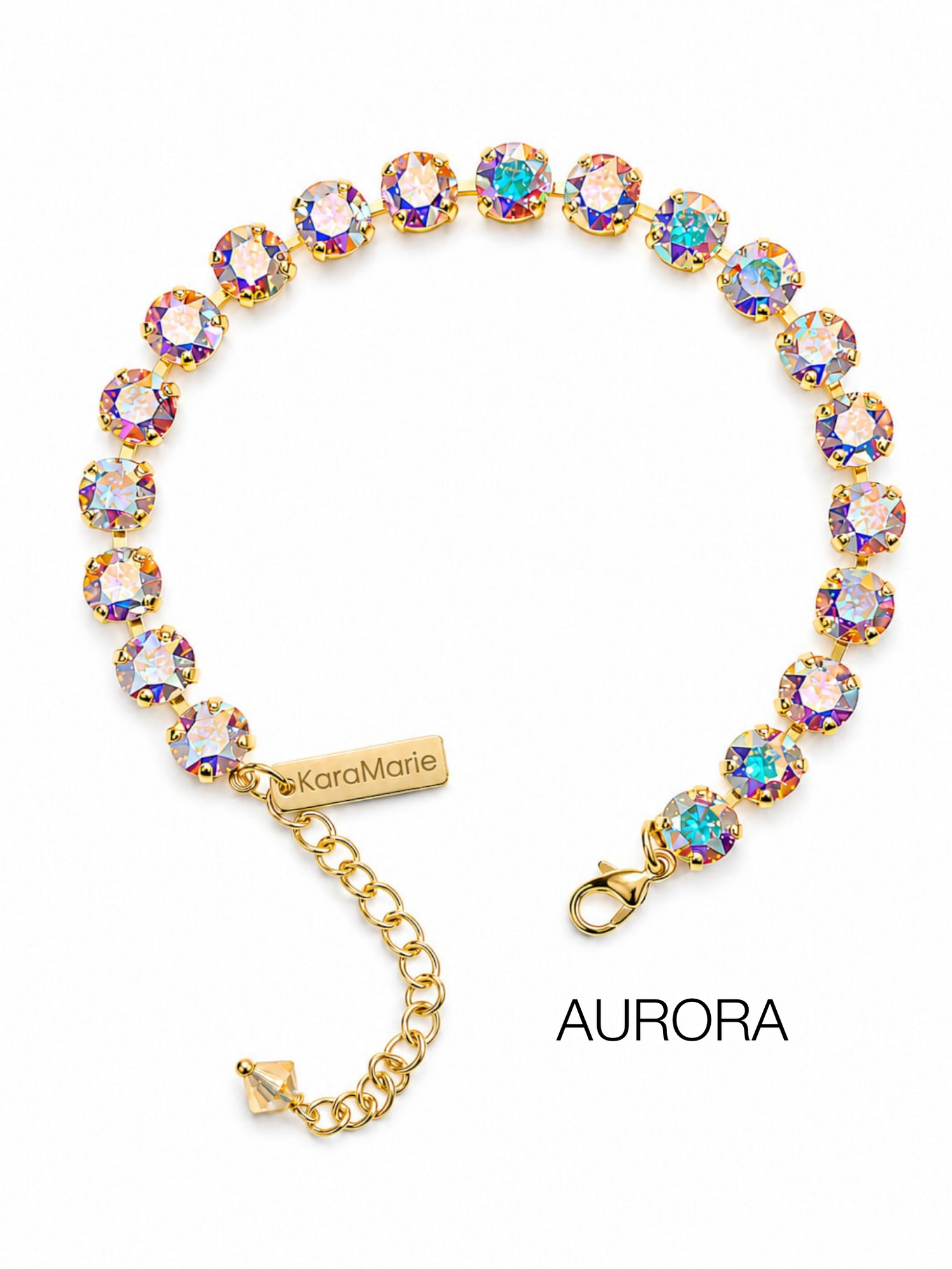 Glamour Glow Diamonds Anklet - 8MM {Multiple Colors}
