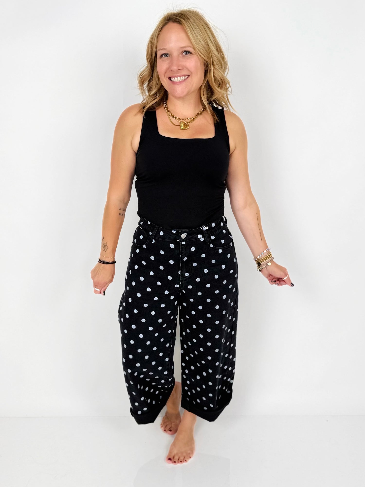 BLAKELEY Hocus Pocus Polka Dot Jeans {1-2X}