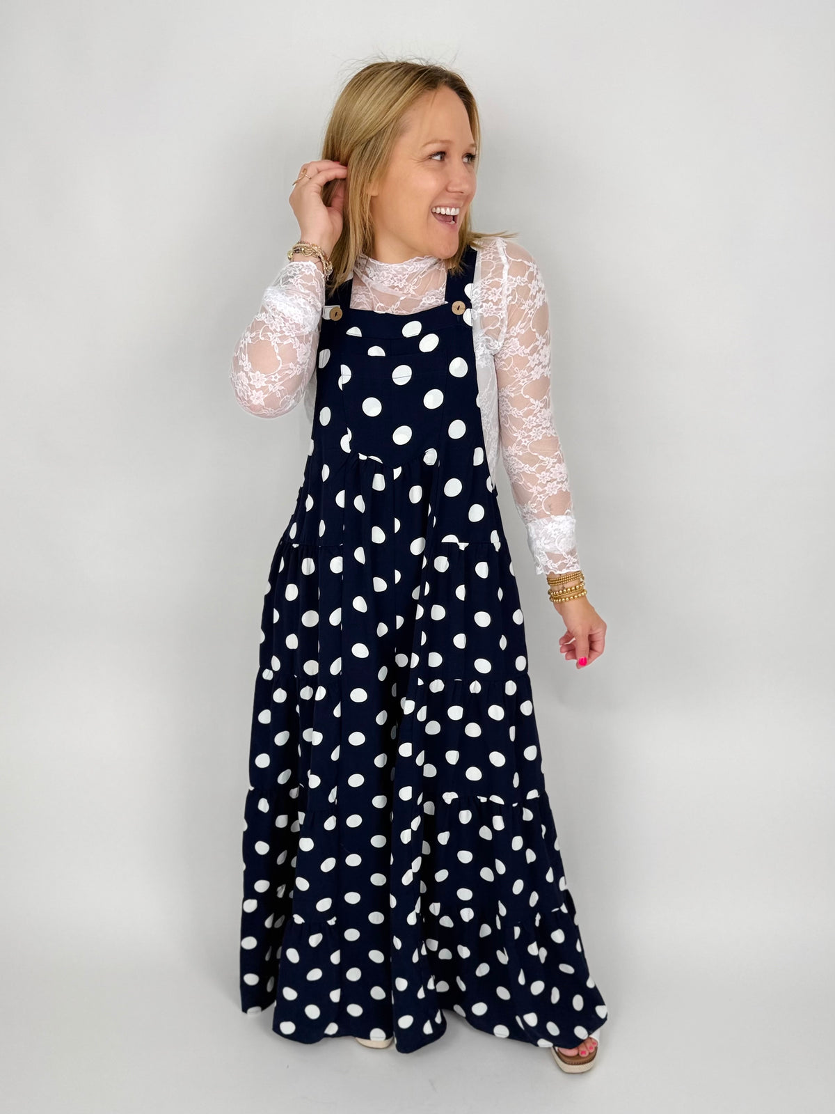 Spotted Beauty Jumpsuit {S-3X} - KaraMarie
