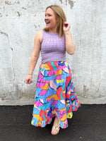 Kaleido Floral Skirt {S-L} - KaraMarie