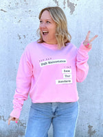 Raise Your Standards Sweatshirt {S-3X} - KaraMarie
