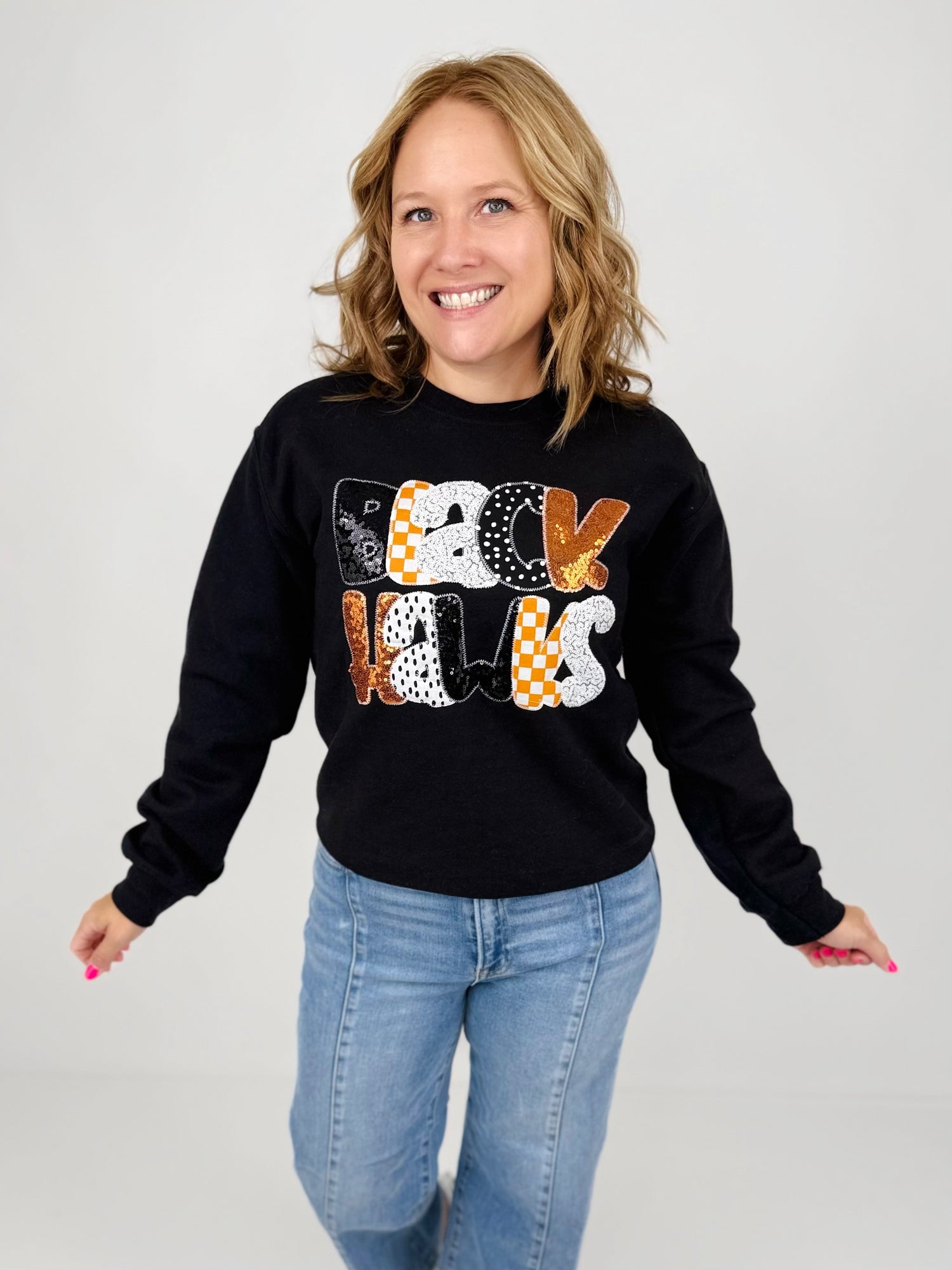 Black Hawks Modge Podge Sweatshirt {Size S-3X}