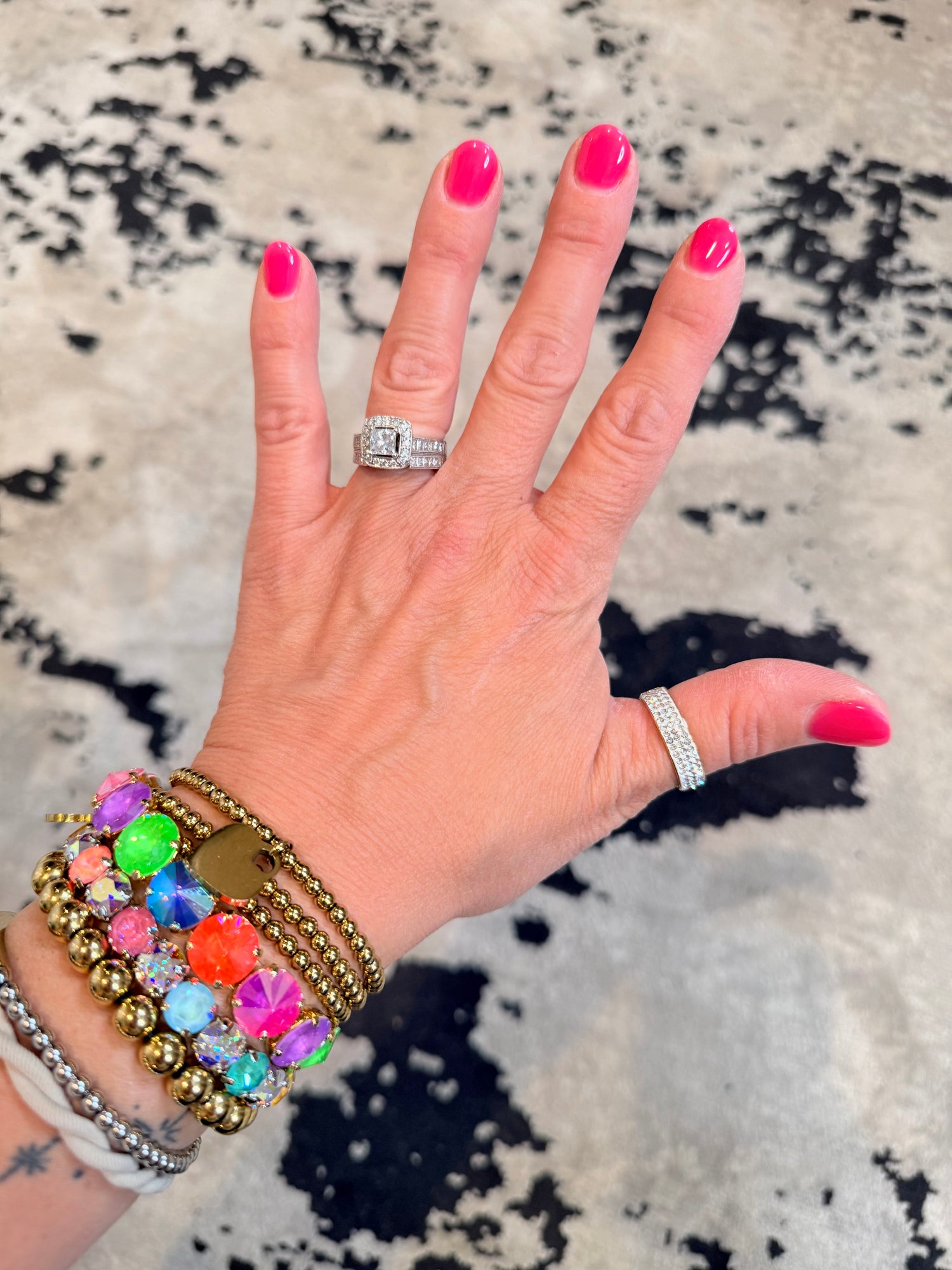 Sparkly Bling Band Rings - 6mm Width {Silver/Gold/Multiple Sizes!}