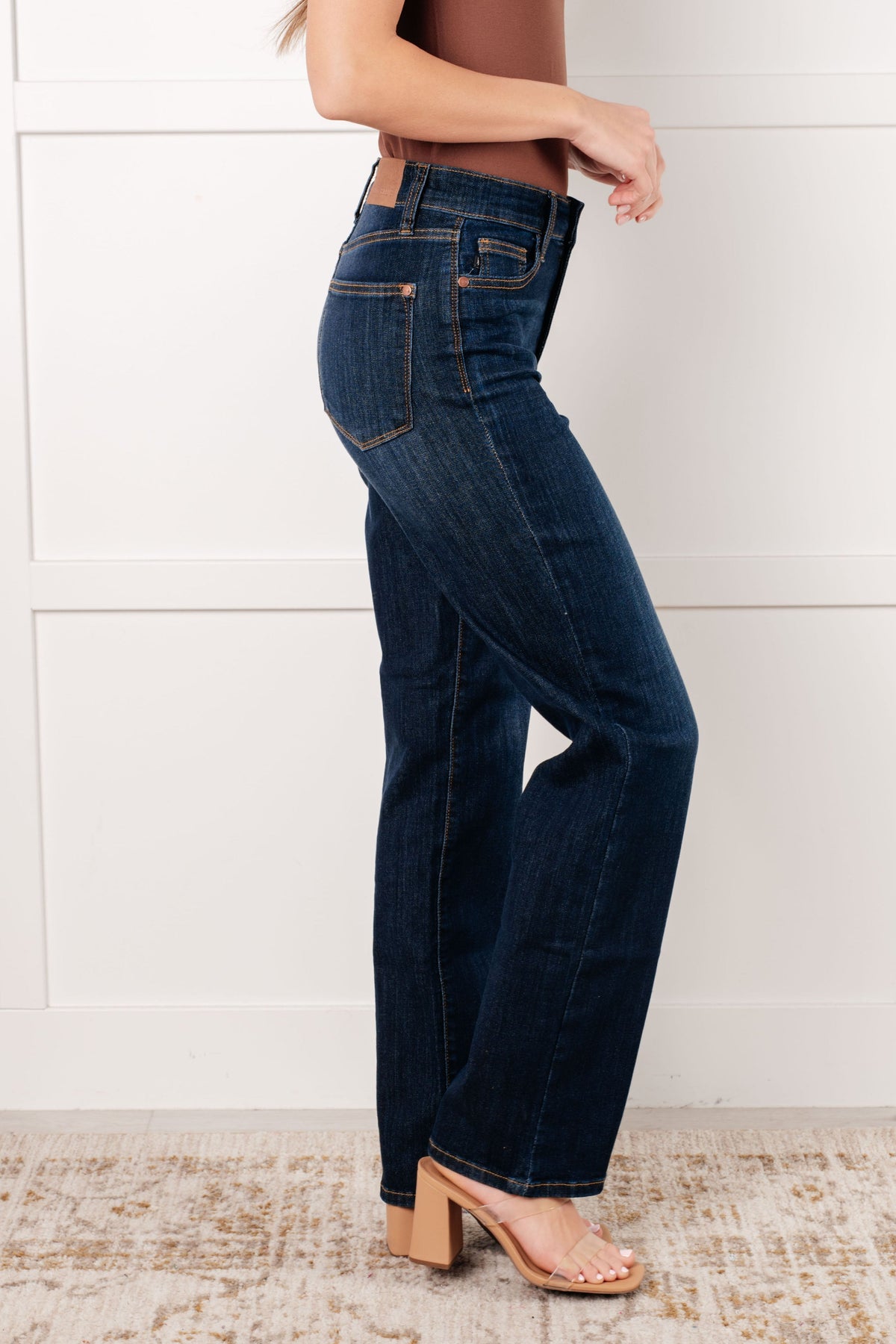 Alaina High Rise Classic Straight Jeans - KaraMarie