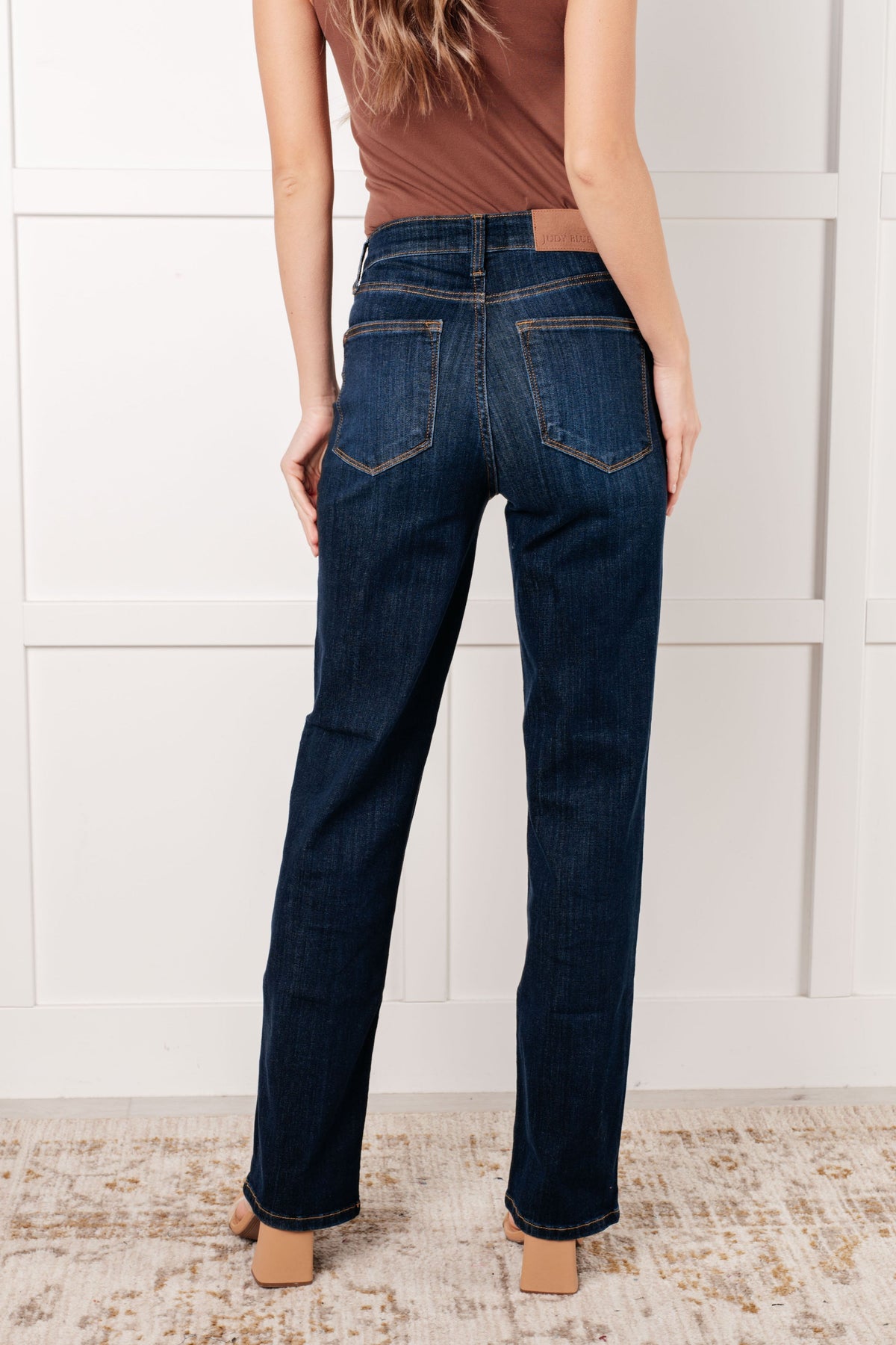 Alaina High Rise Classic Straight Jeans - KaraMarie