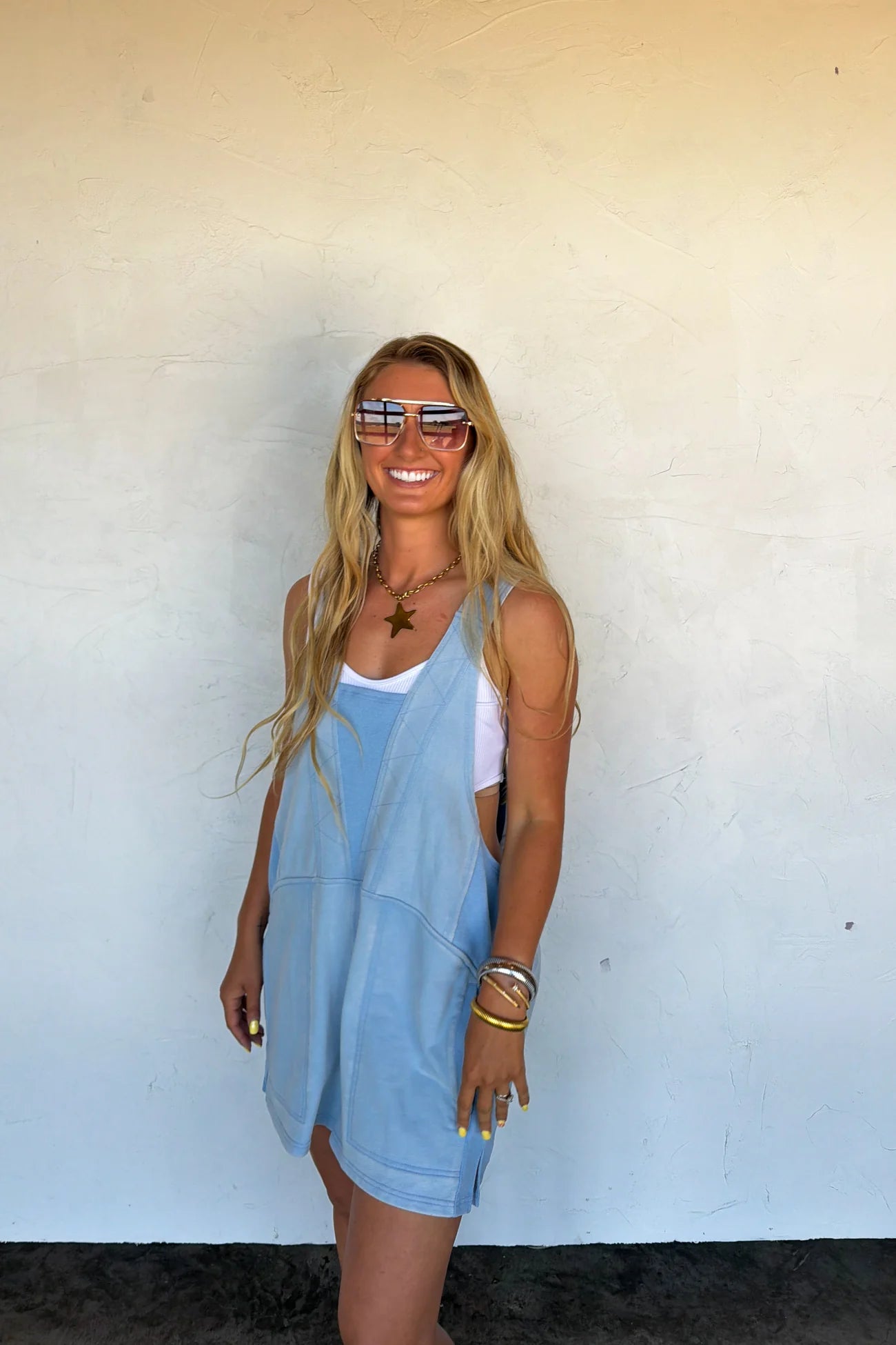 Beach Please Romper - Blue {XS-2X}