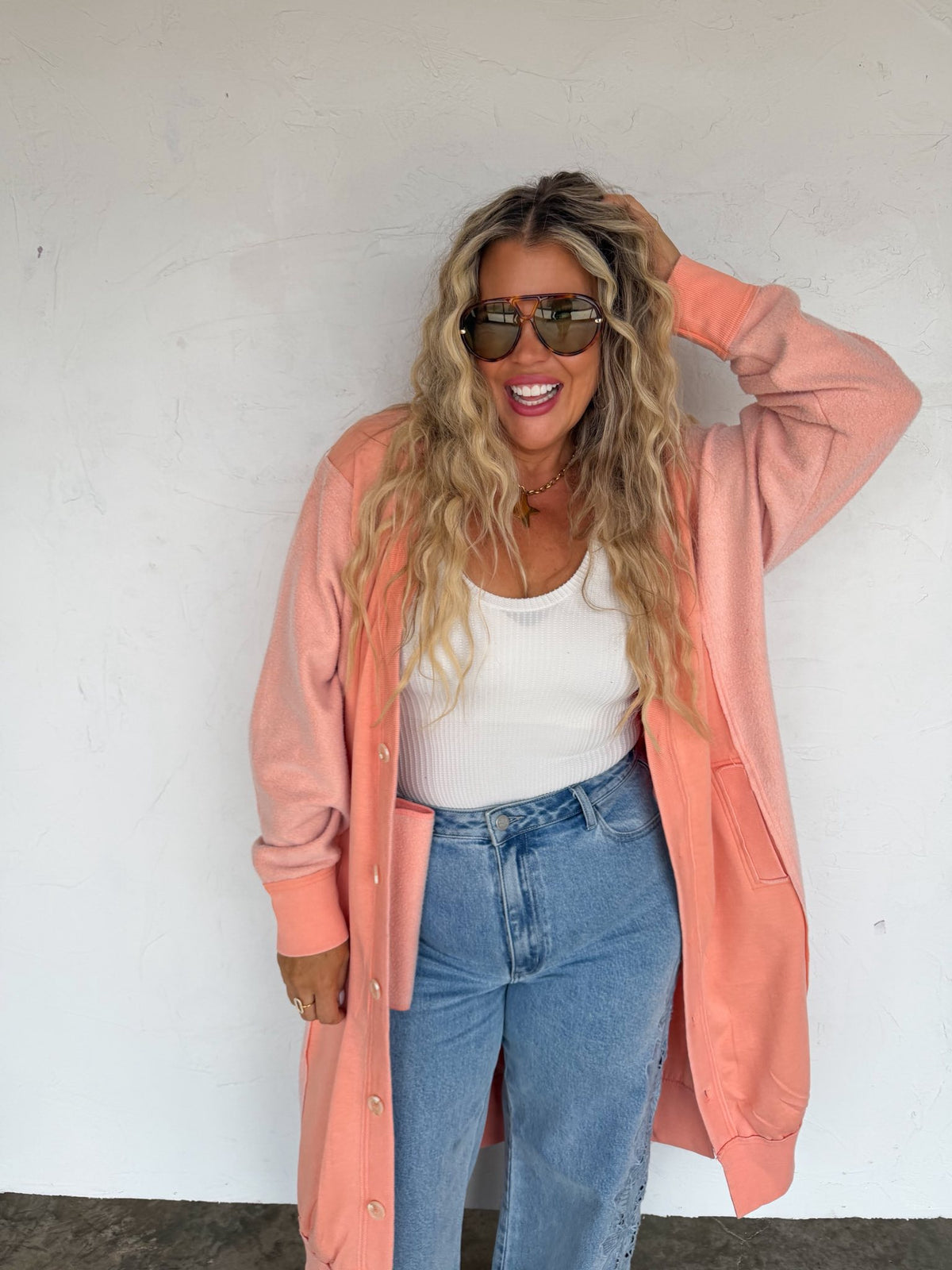 Blakeley Desi Sweatshirt Cardigan - Multiple Colors! {OS/PLUS} - KaraMarie