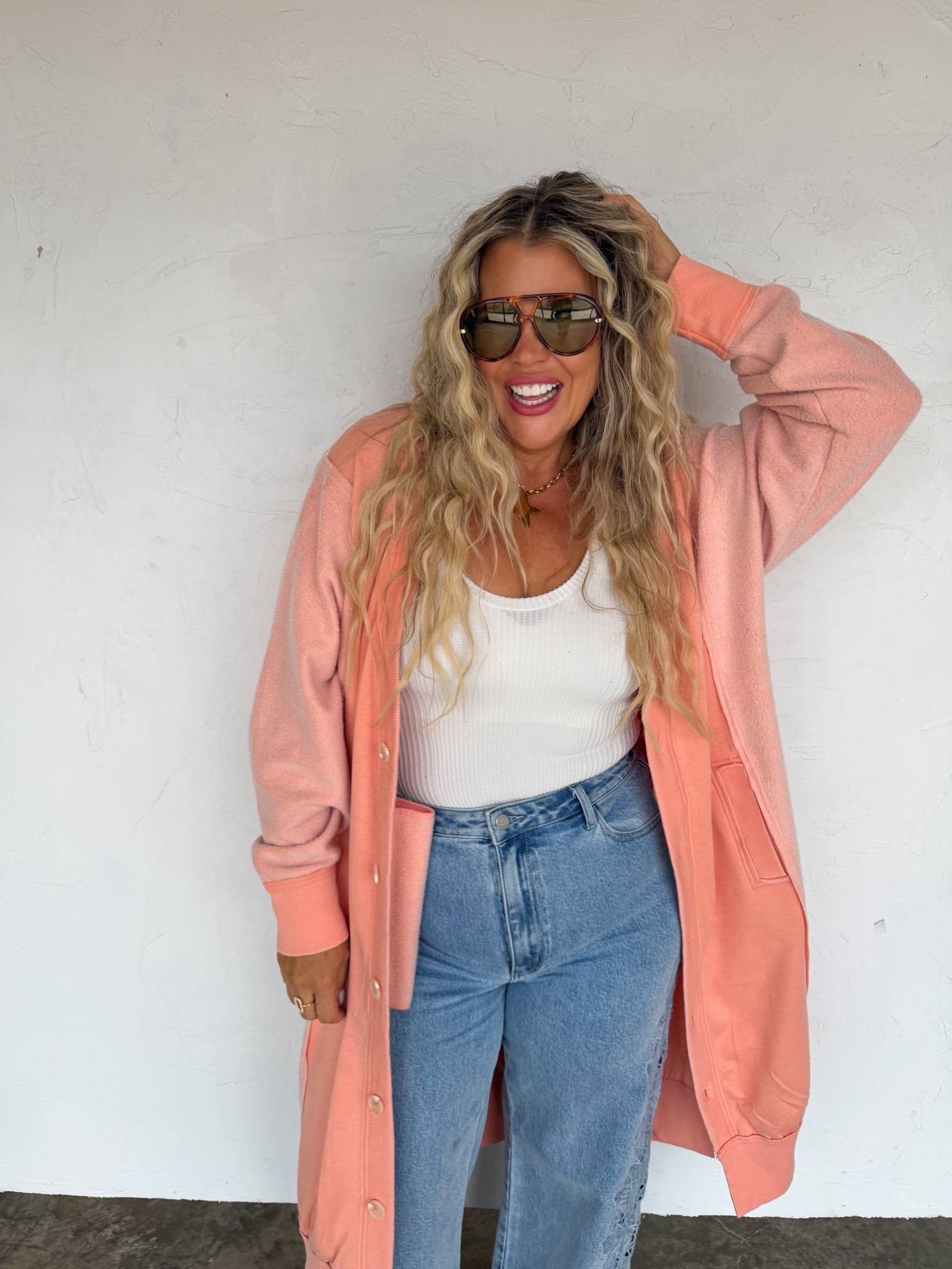 Blakeley Desi Sweatshirt Cardigan - Multiple Colors! {OS/PLUS} - KaraMarie
