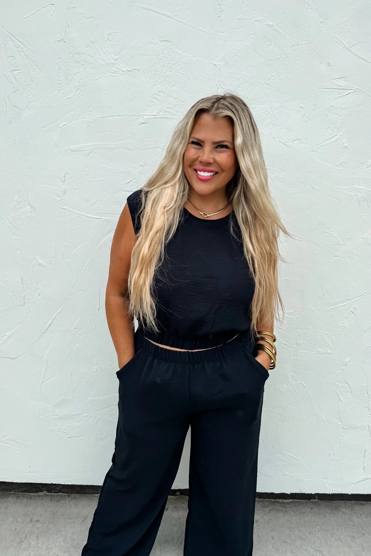 BLAKELEY Jessica Summer Pant Set in Black {XXS-2X}
