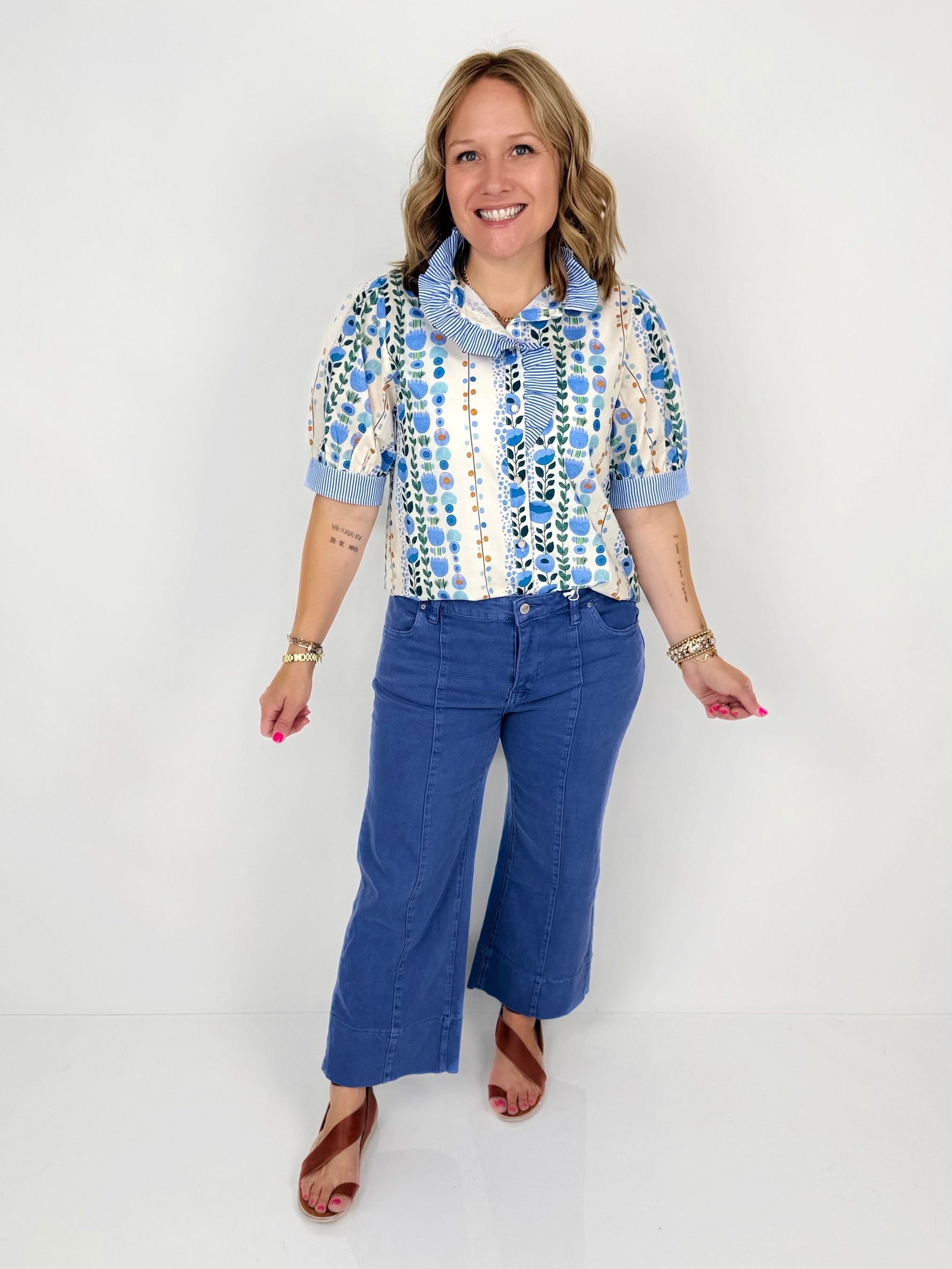 Flower Market Blouse {S-L} - KaraMarie