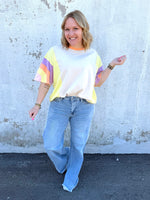 Bold Burst Top in Beige {S-L} - KaraMarie