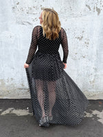 Dot Allure Mesh Dress {S-XL} - KaraMarie