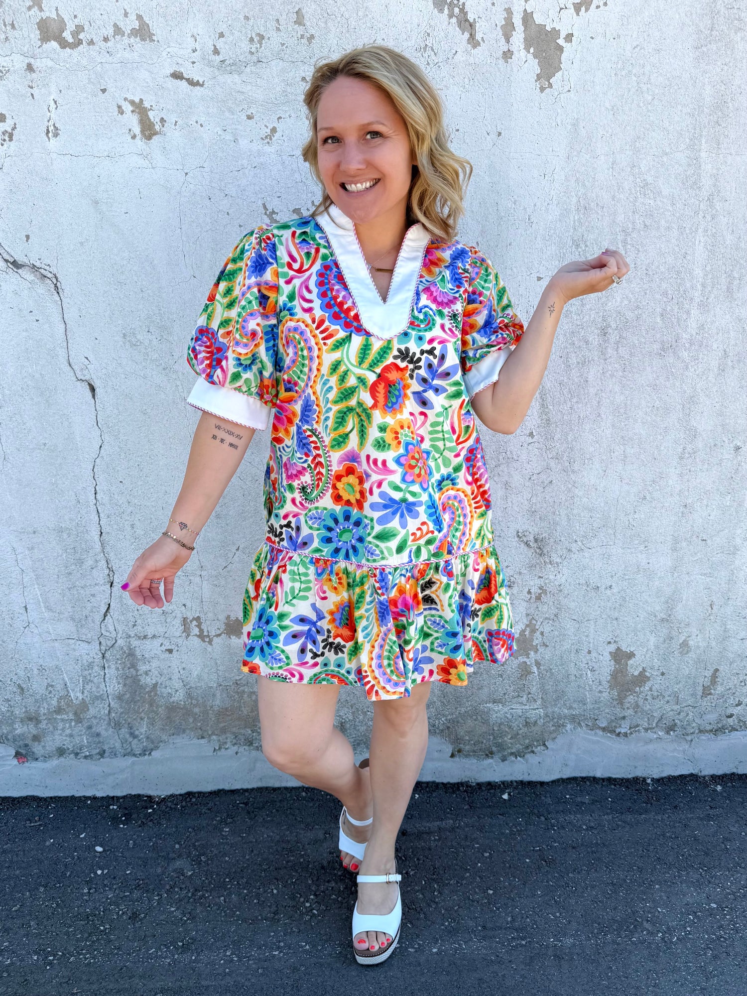Floral Fiesta Mini Dress {S-L}