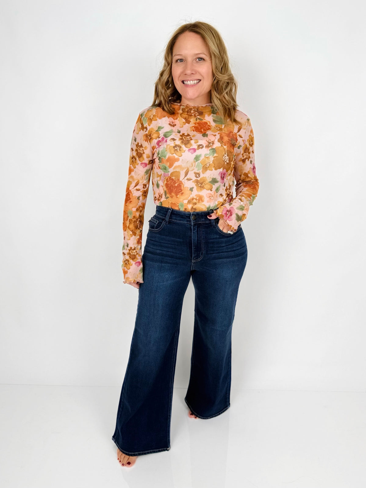 Judy Blue Lux Retro Wide-Leg Jeans - TWO LENGTHS! {0-22W}